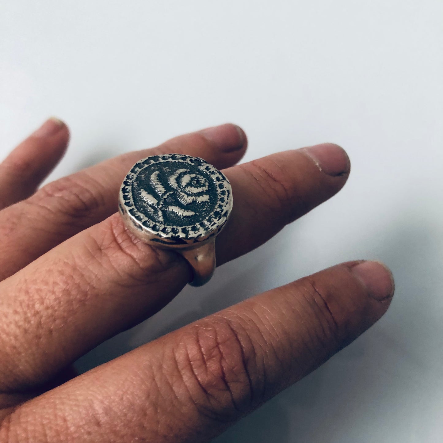 Anillo Sello de encaje antiguo