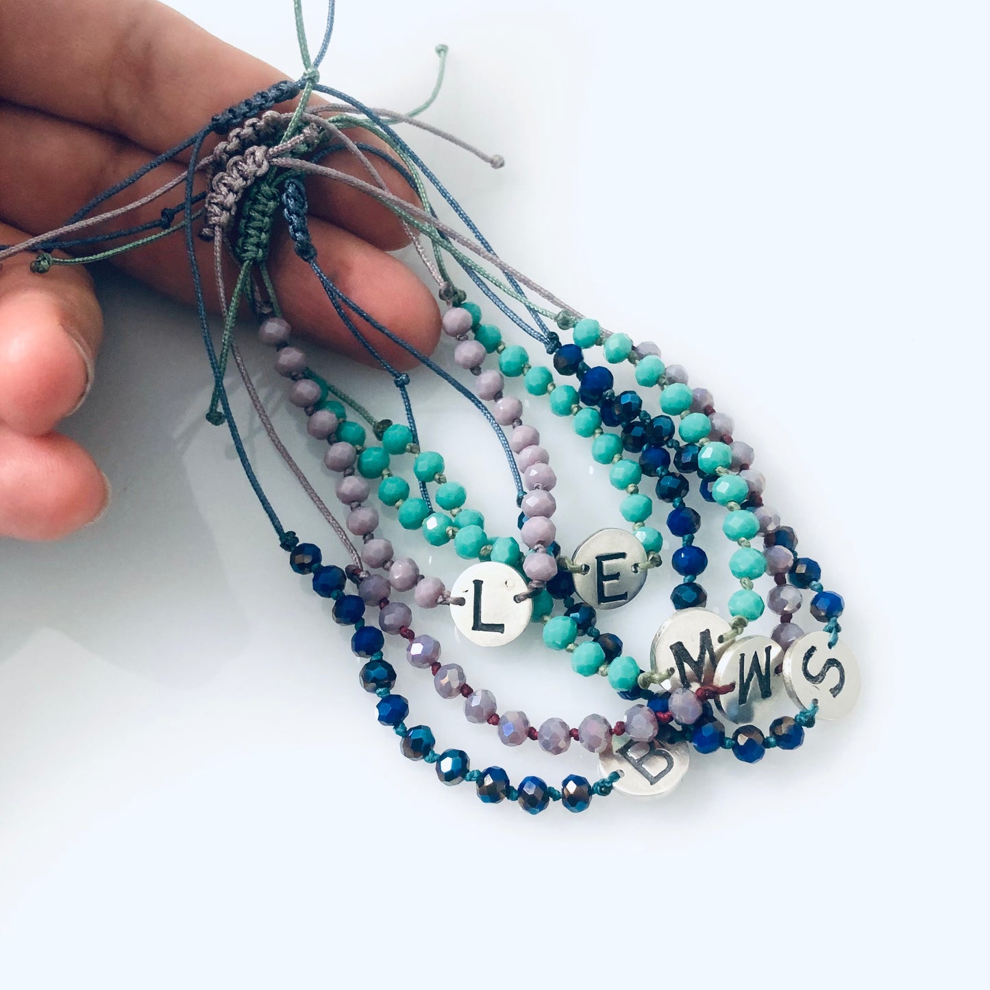 Pulseras Letras Tipo