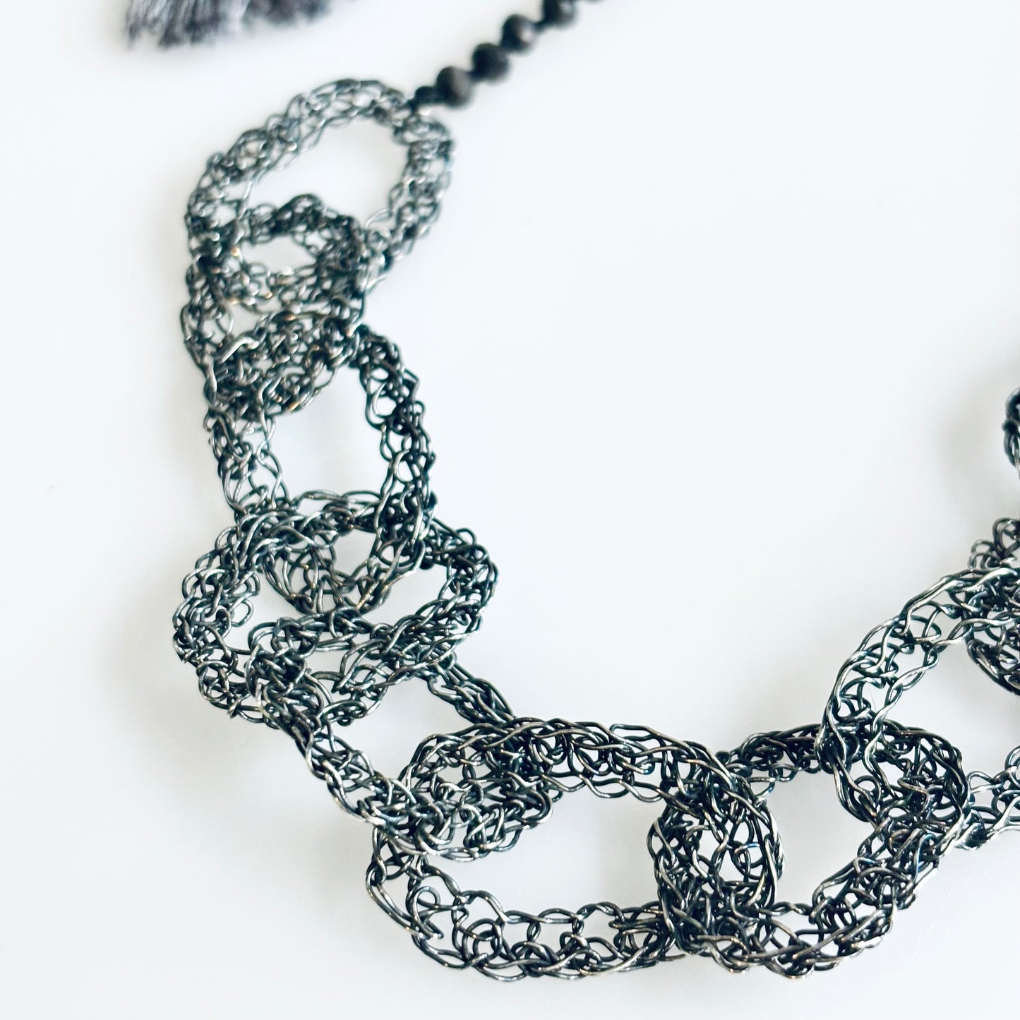 Collar Aros de crochet