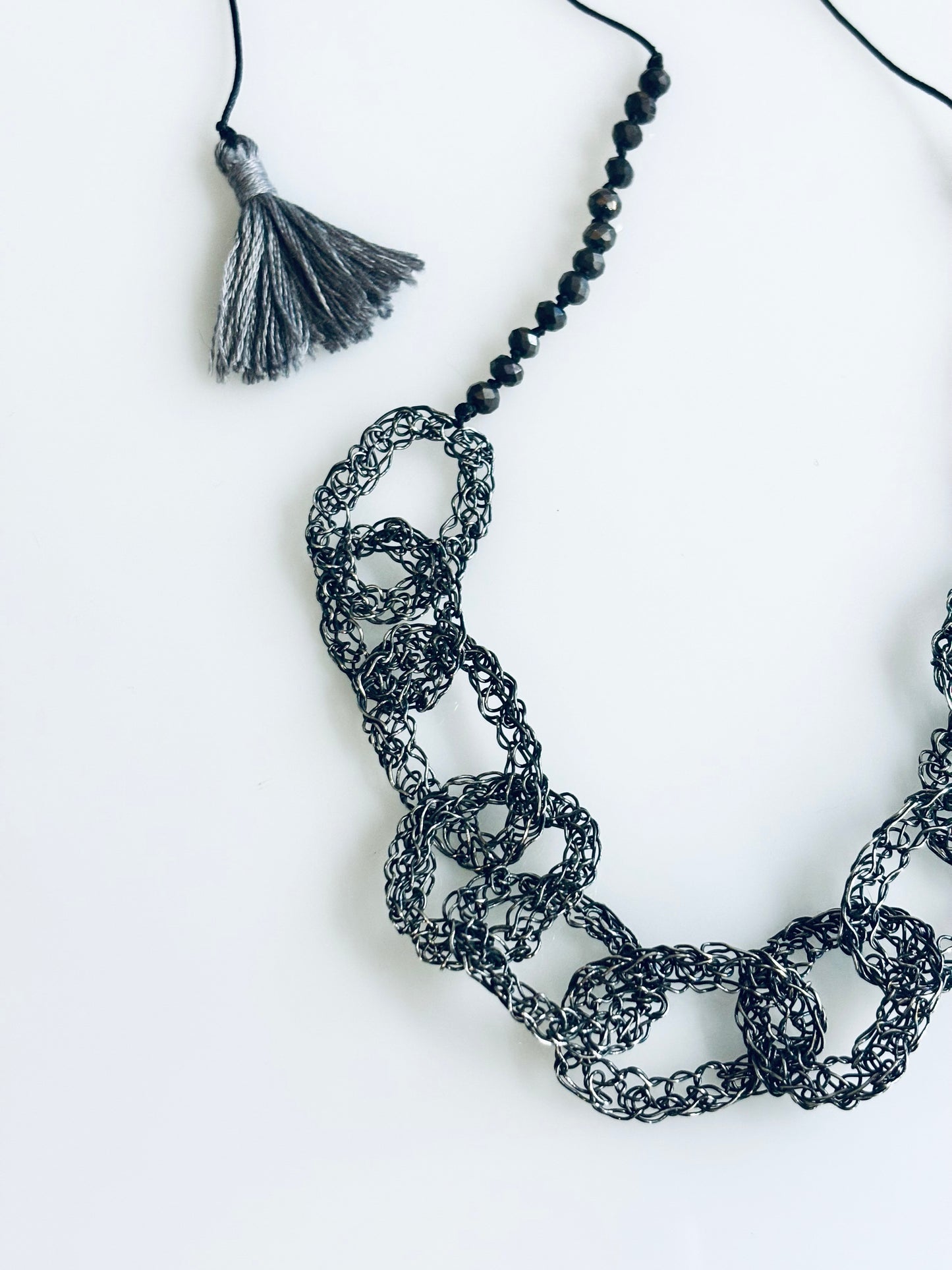 Collar Aros de crochet