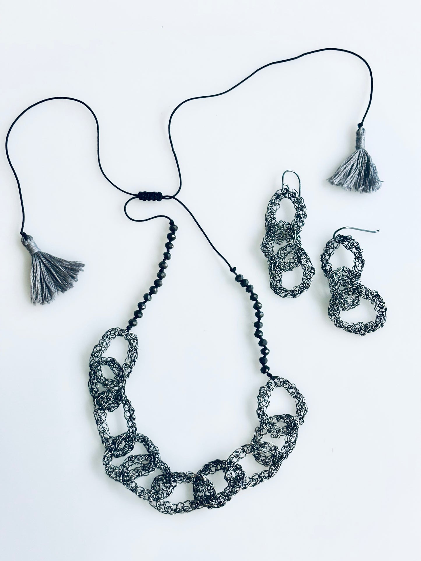 Collar Aros de crochet
