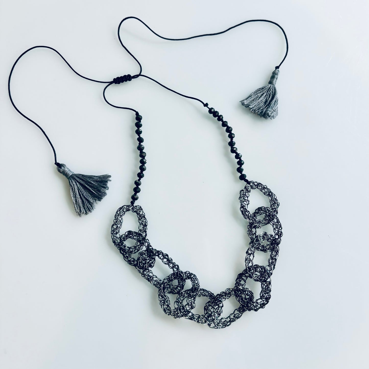 Collar Aros de crochet