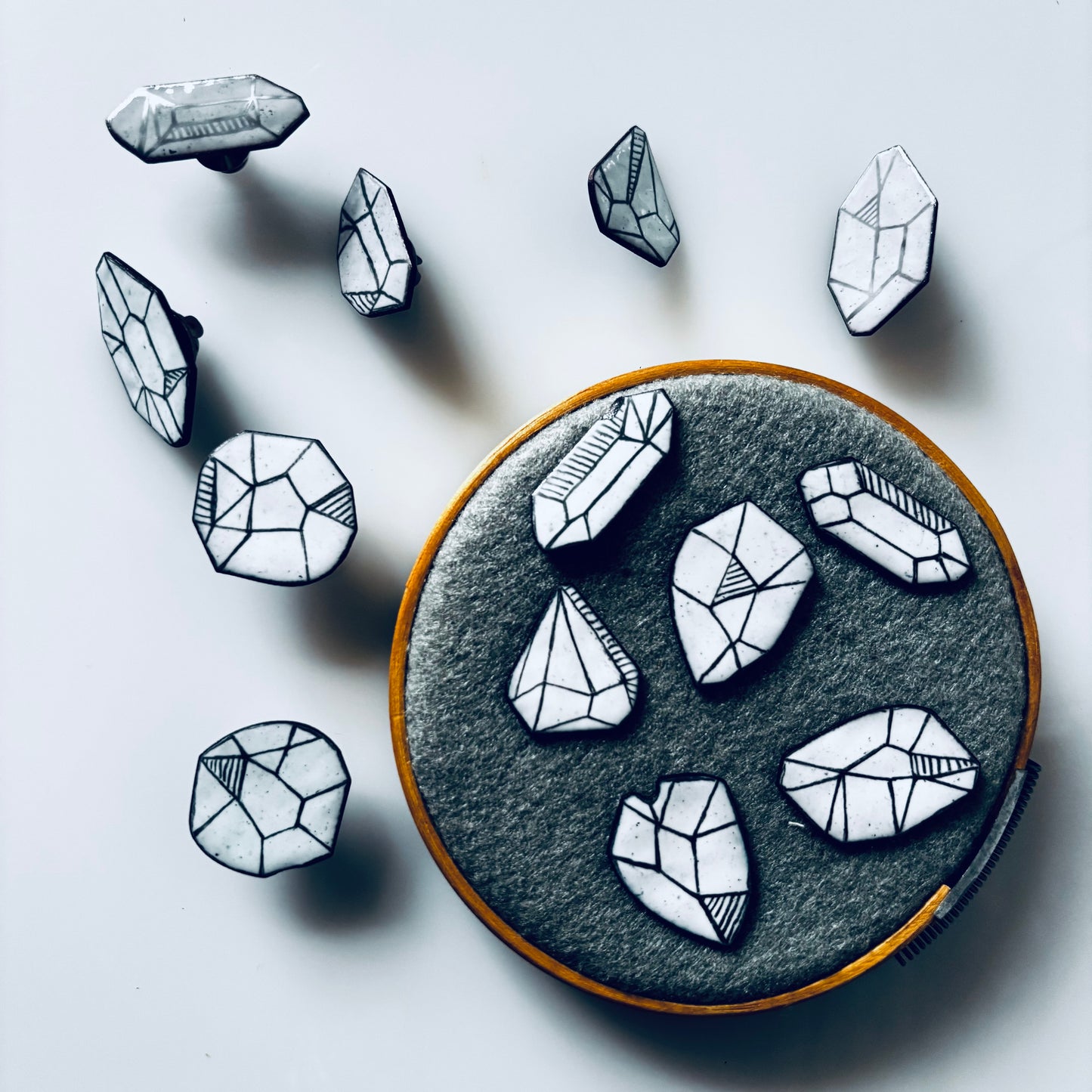 Prendedores diamantes